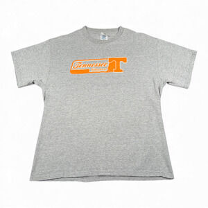 Vintage Tennessee Volunteers Shirt Adult LARGE Gray College University NCAA Y2K